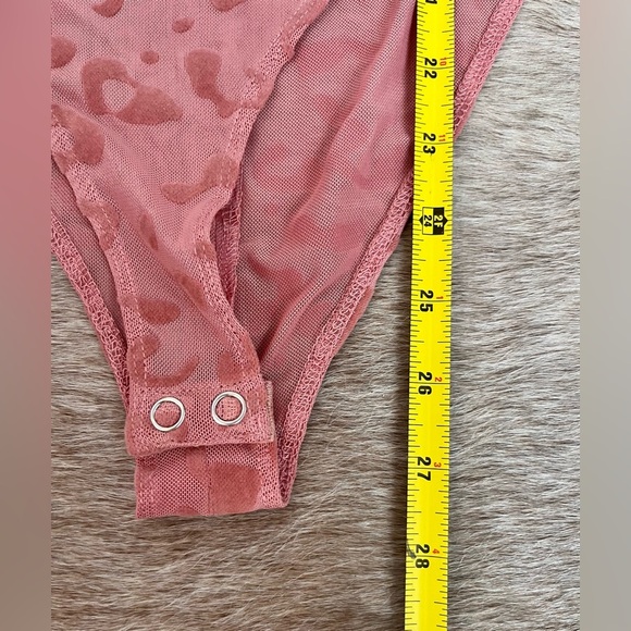 VELVET BURNOUT FAIRY GRUNGE WHIMSY BODYSUIT - Picture 7 of 9